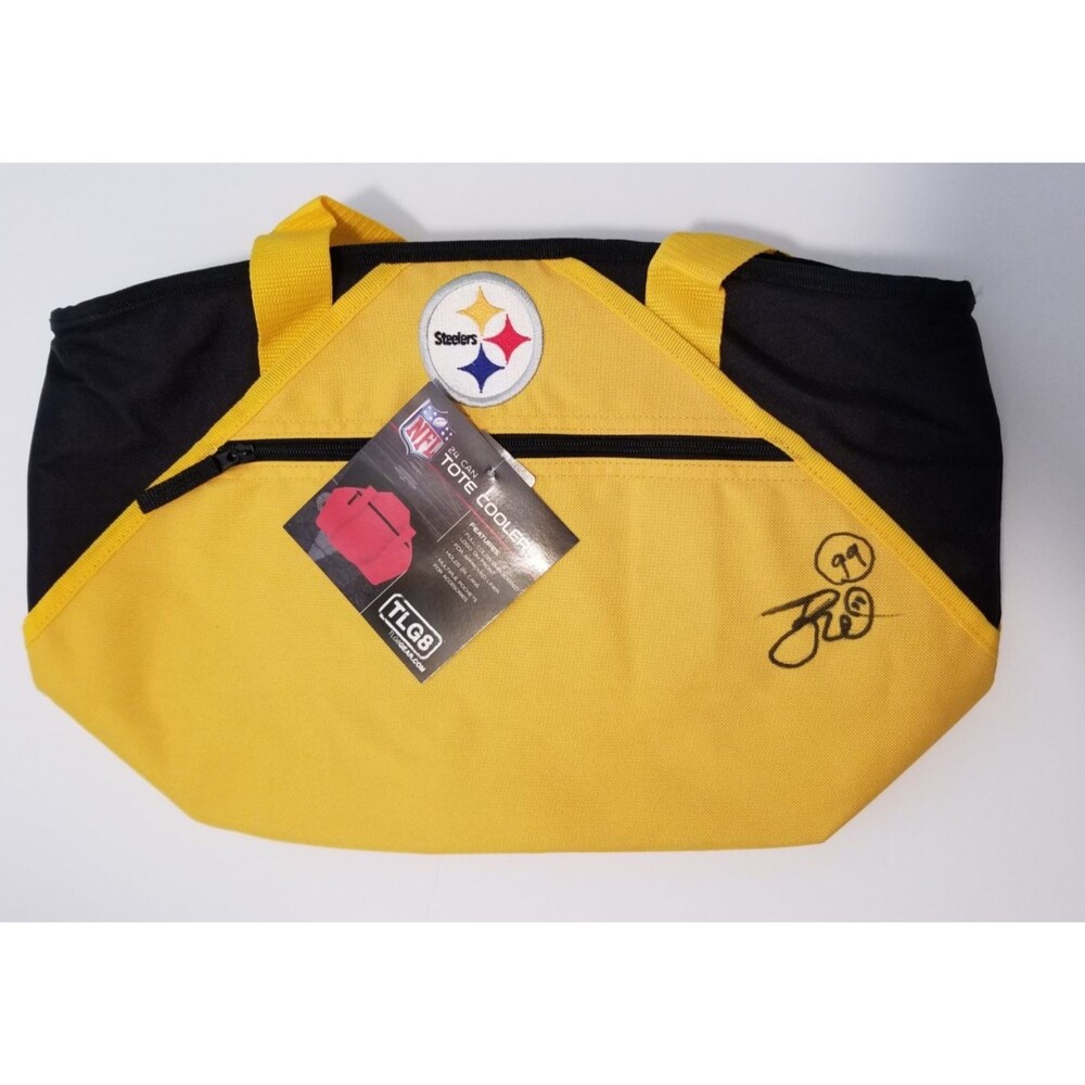 Pittsburgh Steelers Cooler Tote Bag NFL 24 Can Size Black & Gold TLG8 Gear LOGO